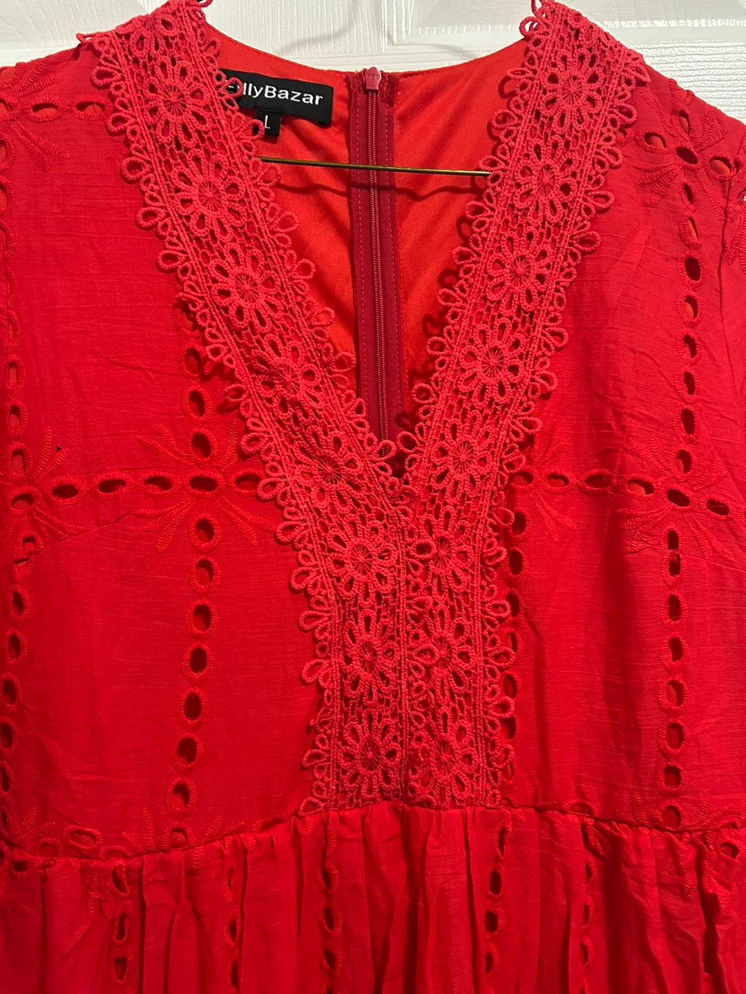 Embroidered eyelet women long dress - photo 4