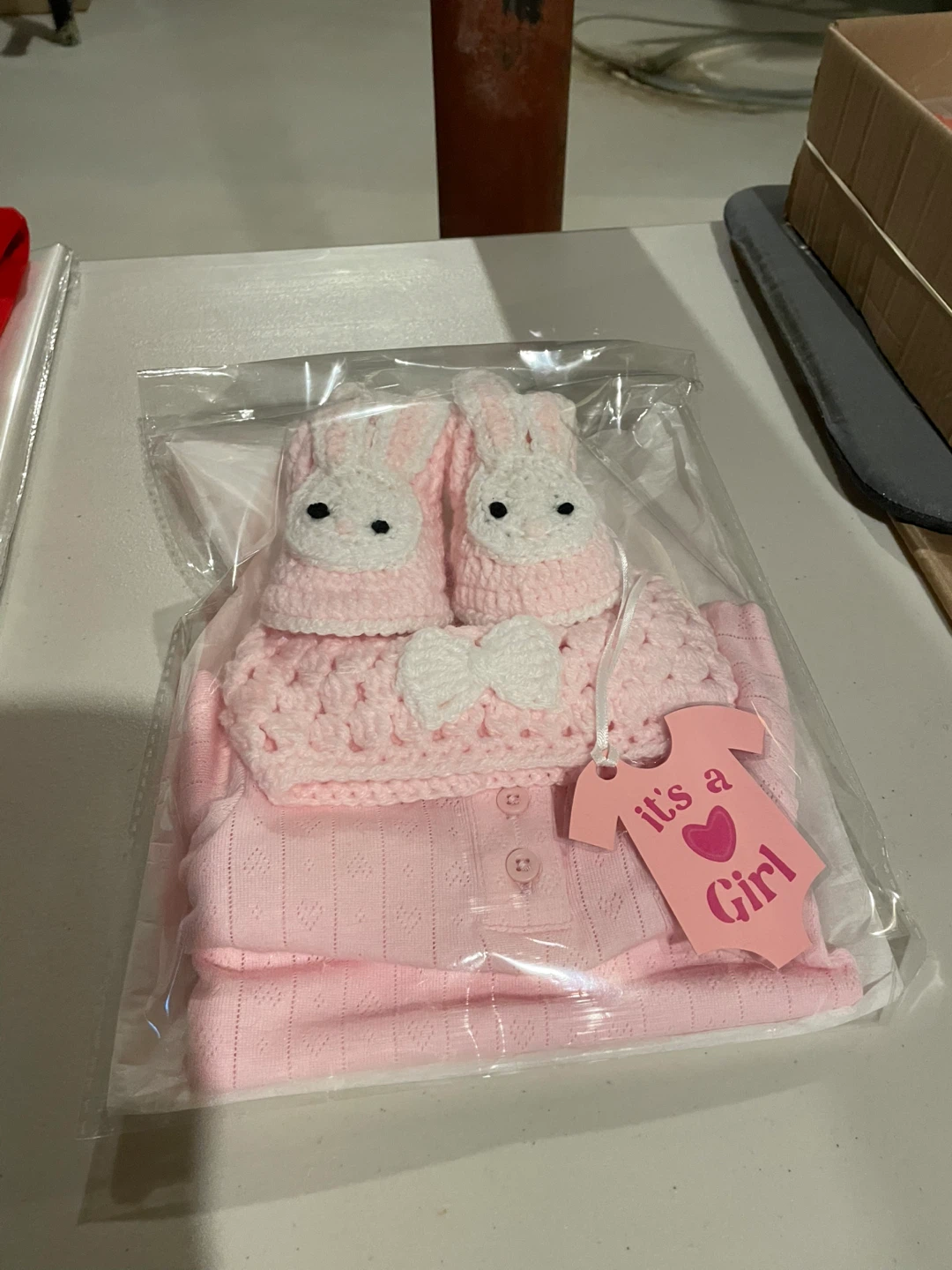 4pc New crocheted baby set