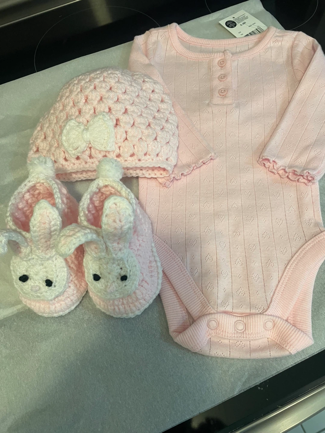 4pc New crocheted baby set - photo 2