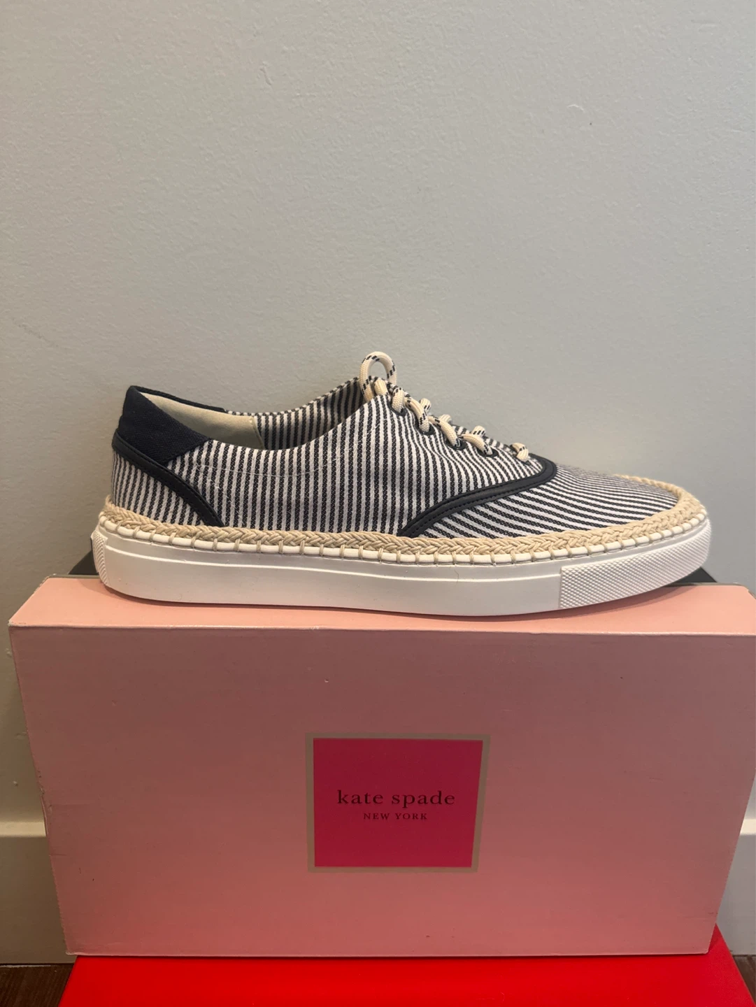 Kate Spade Boat Party Canvas Striped ⚽️ Sneakers Size 8 - photo 4