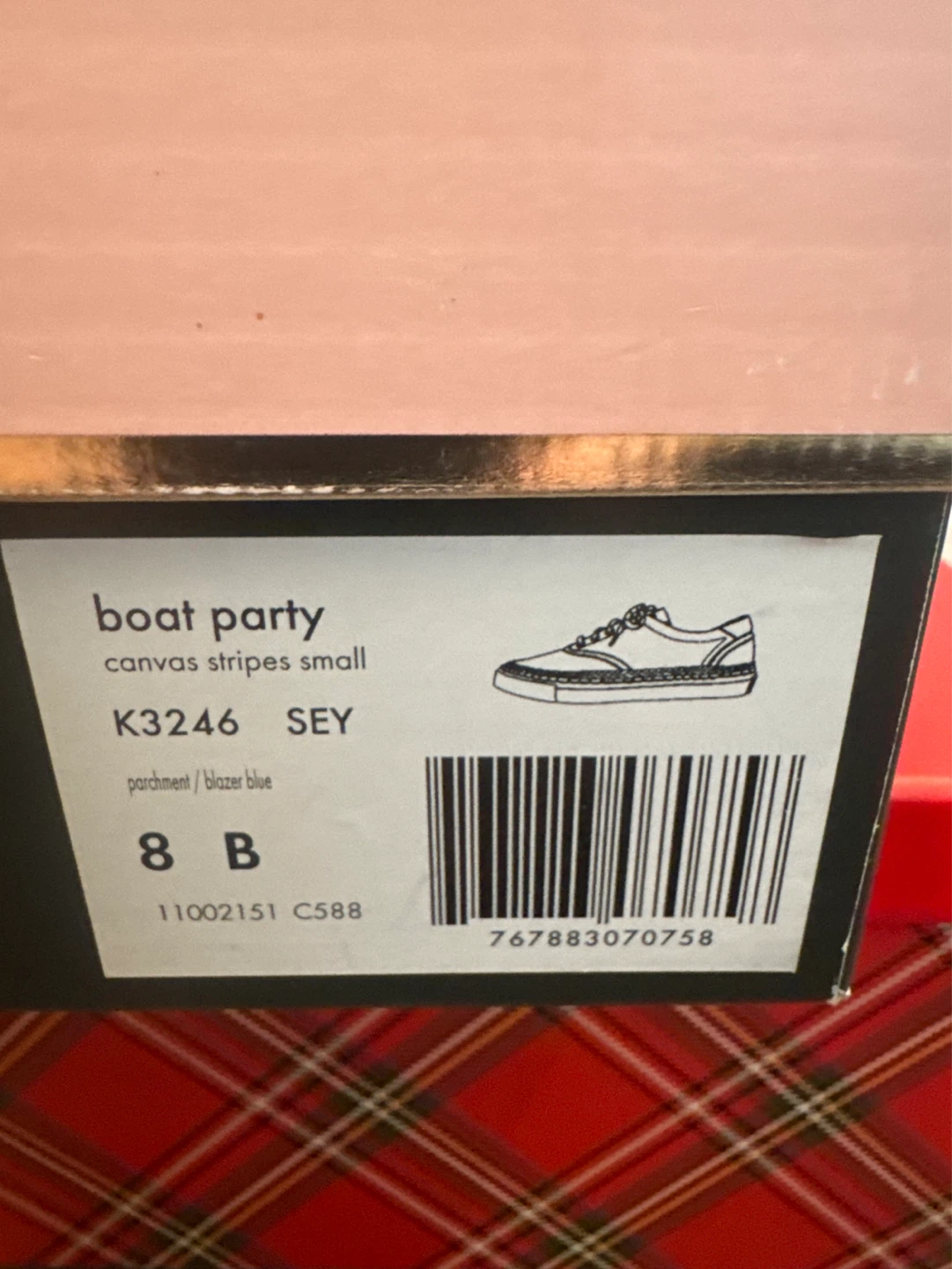 Kate Spade Boat Party Canvas Striped ⚽️ Sneakers Size 8 - photo 5