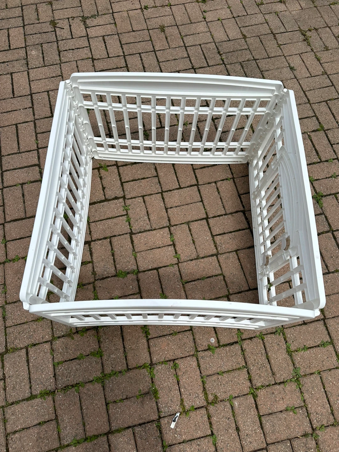 White Plastic Playpen with Gate