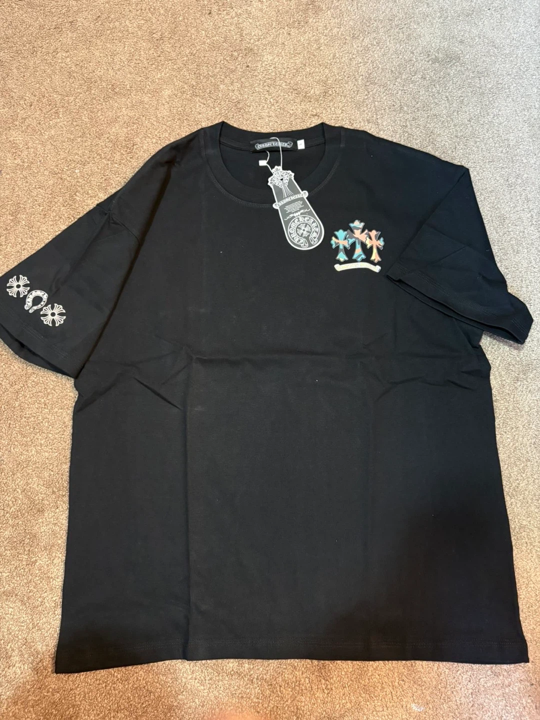Chrome Hearts Black T-Shirt - photo 2