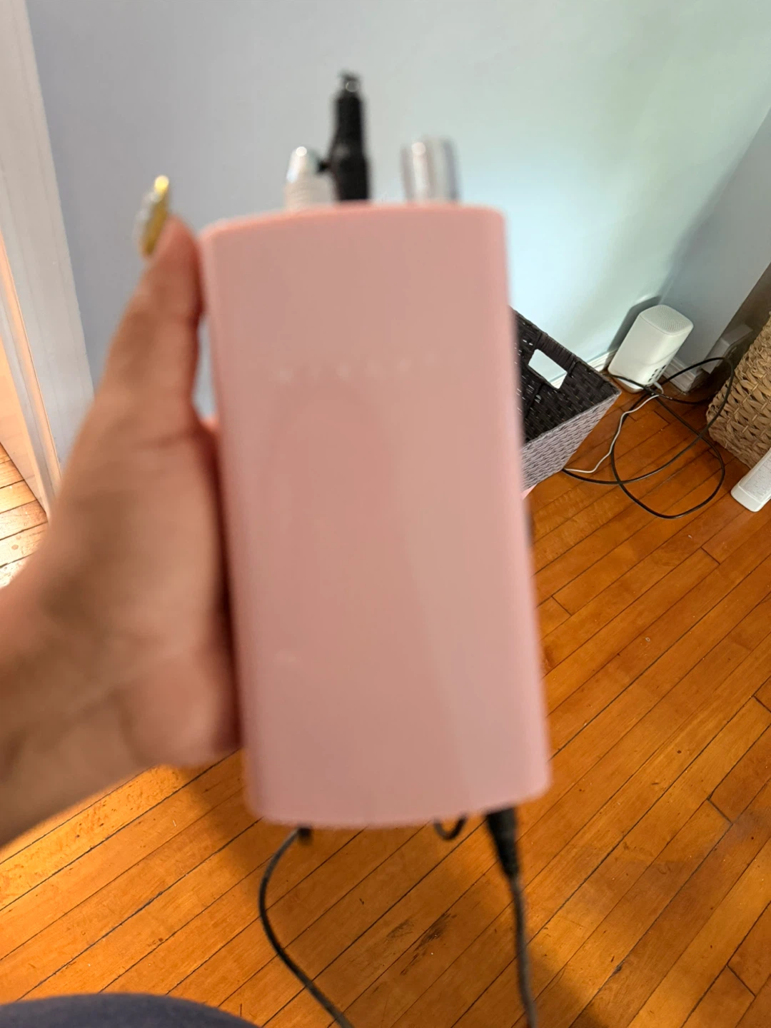 Pink Portable nail drill