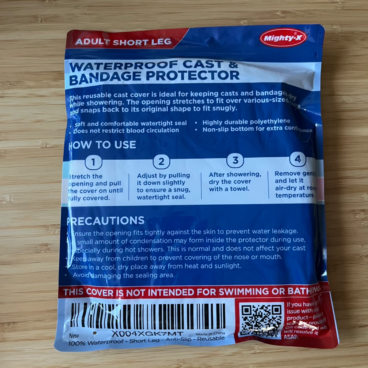 Mighty-X Adult Reusable Waterproof Cast Cover for Shower ⚽️ - photo 2
