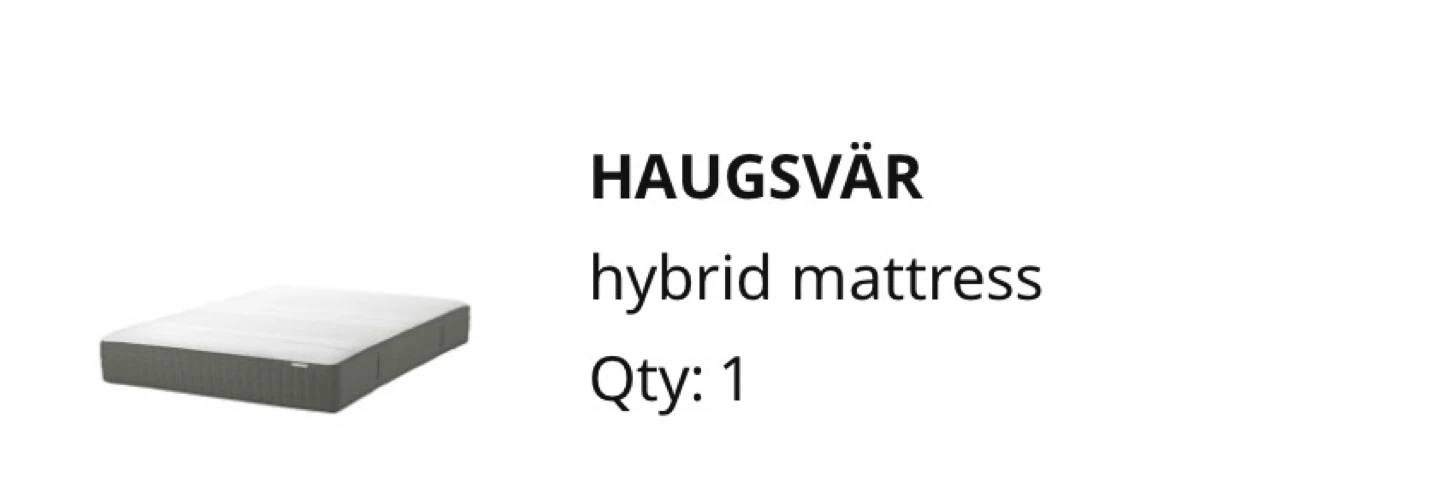 IKEA HAUGSVÄR Hybrid Mattress - photo 4