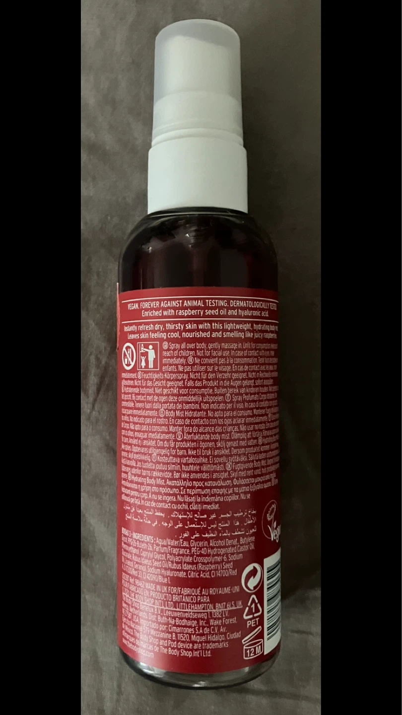 The Body Shop Fresh Raspberry Hydrating Body Mist 🌫️❤️🩷🇬🇧 - photo 2