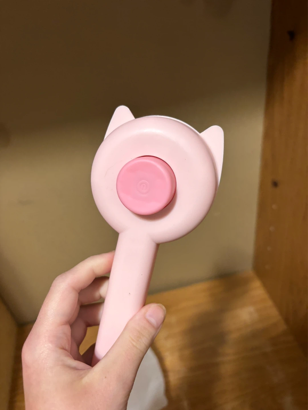 Pink Cat  or dog Pet Grooming Brush with Button - photo 2
