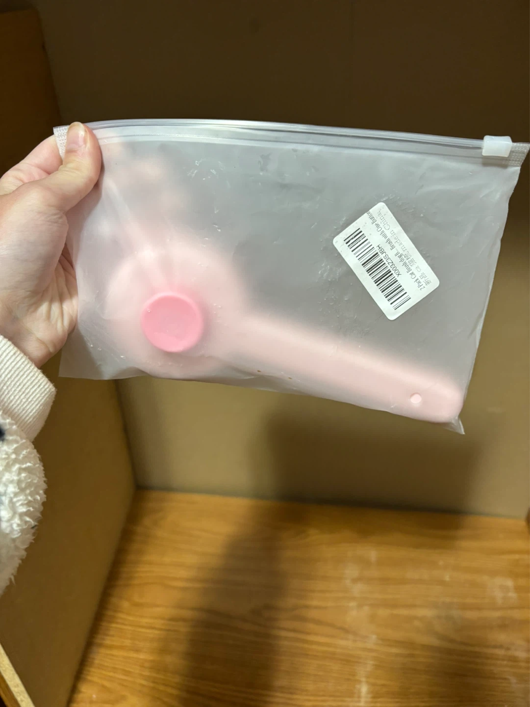 Pink Cat  or dog Pet Grooming Brush with Button - photo 4