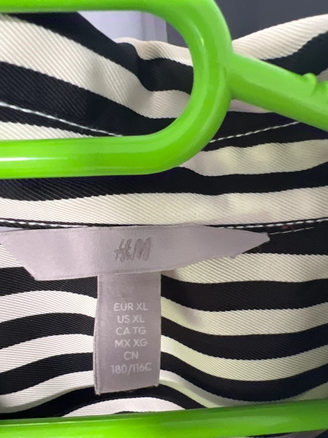 H&M Striped Long Sleeve Shirt Dress - photo 3