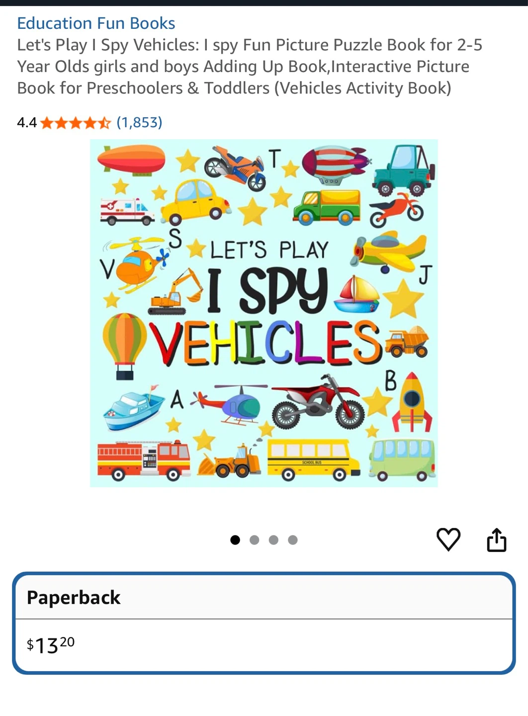 Let's Play I Spy Vehicles Activity Book - photo 2
