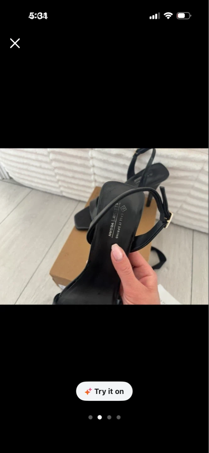 Call It Spring Black Heeled Sandals - photo 2