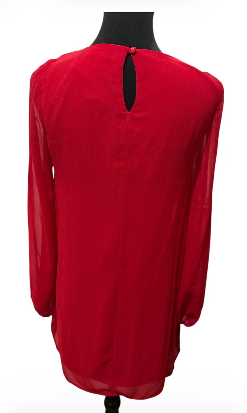 AS U WISH Red Long Sleeve Blouse Size S - photo 3