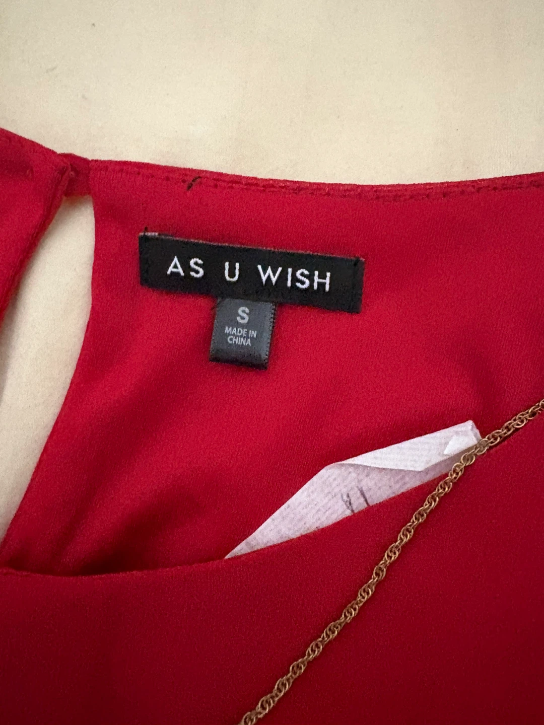 AS U WISH Red Long Sleeve Blouse Size S - photo 4