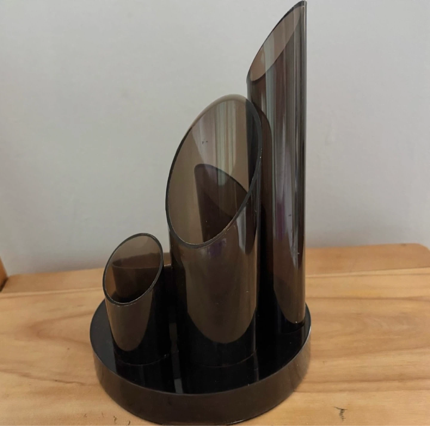 ⚽️Vintage Smoke Acrylic Desk Organizer Pen Holder - photo 4