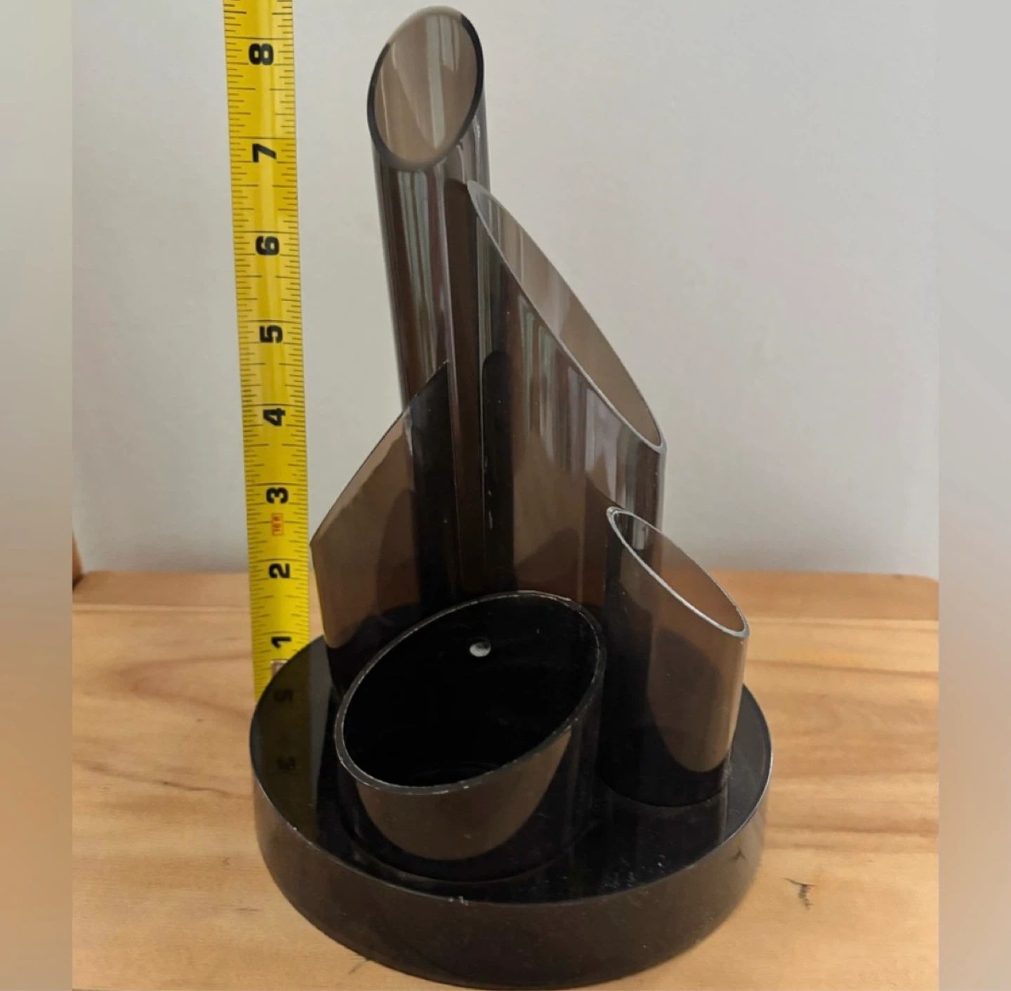 ⚽️Vintage Smoke Acrylic Desk Organizer Pen Holder - photo 5