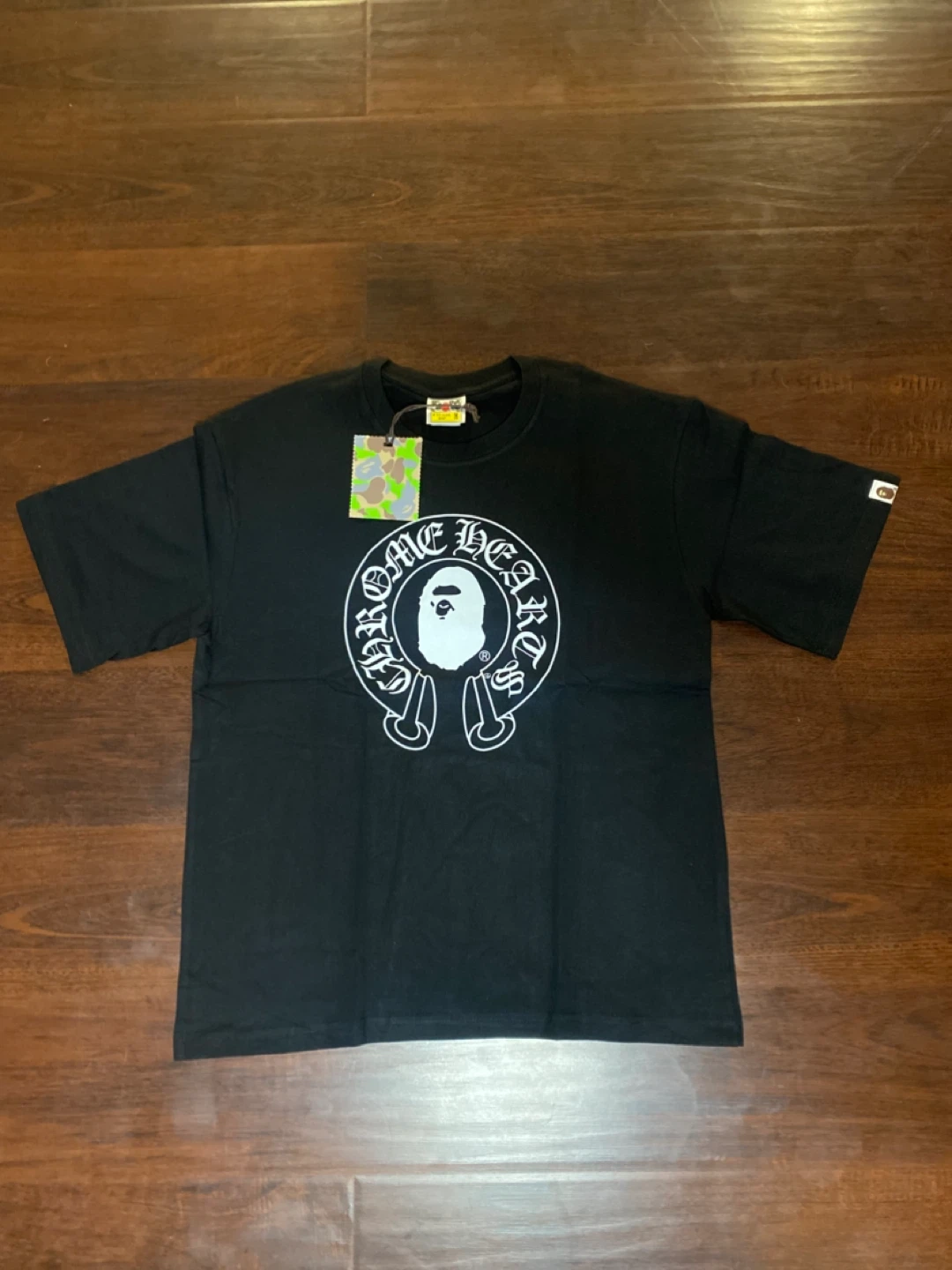 BAPE x Chrome Hearts T-Shirt - Black - Size M