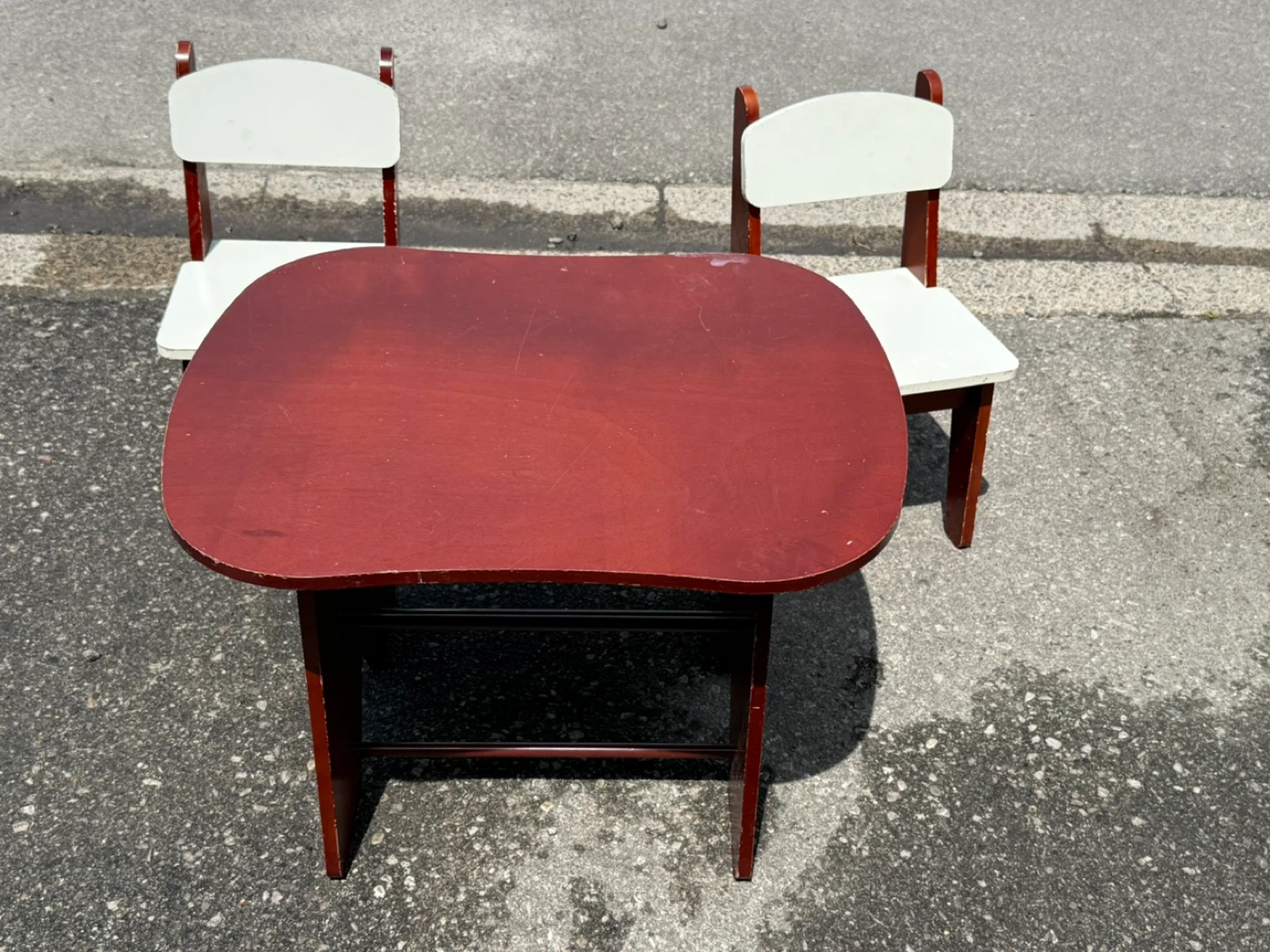 Kid's Wooden Table and Chairs Set