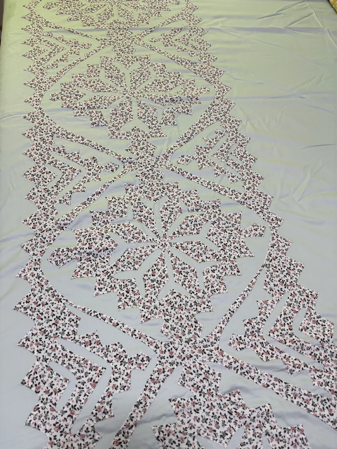 Light Blue Floral Bedspread - photo 4