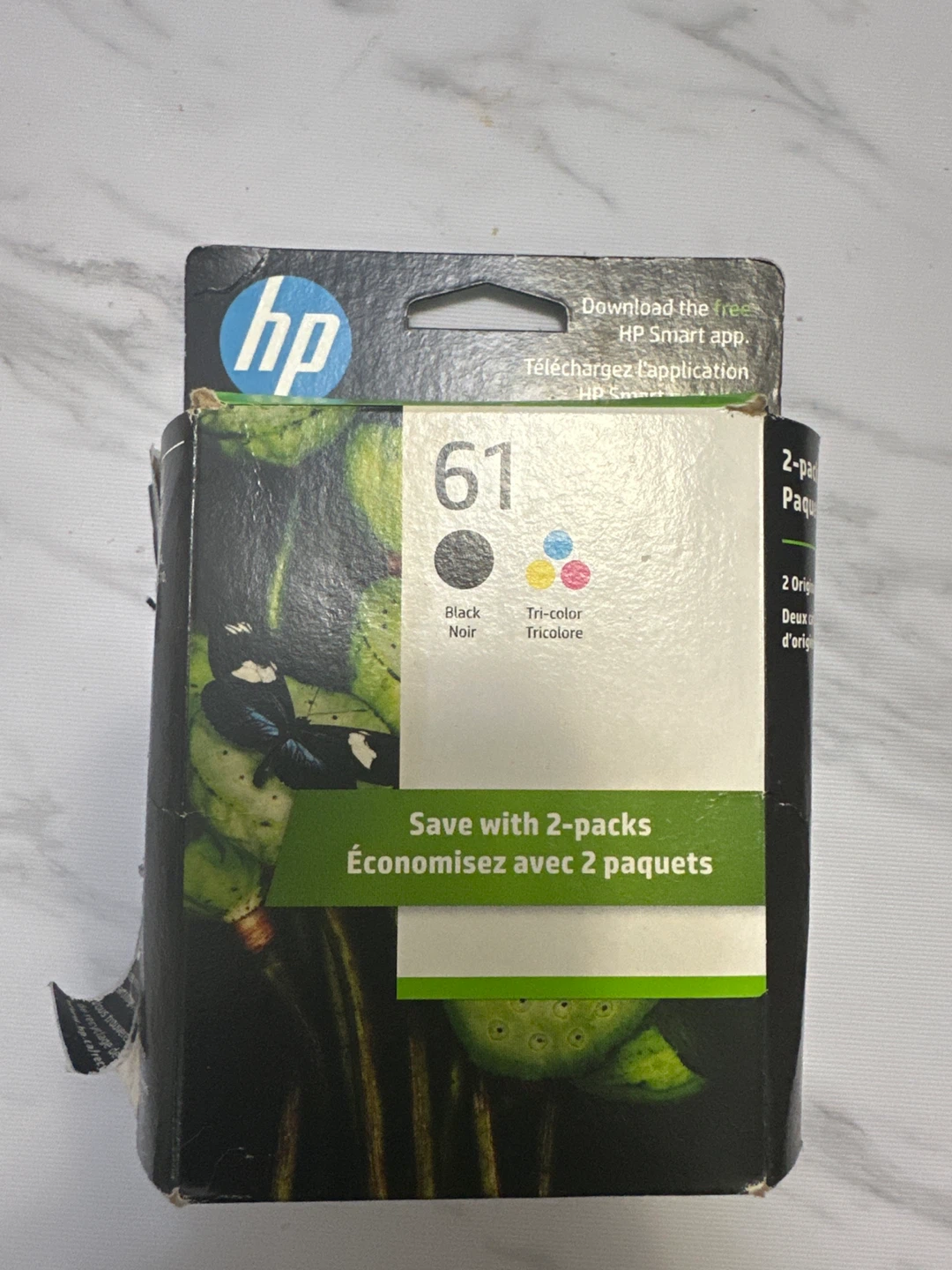 ⚽️ HP 61 Black & Tri-color Ink Cartridge 2-Pack