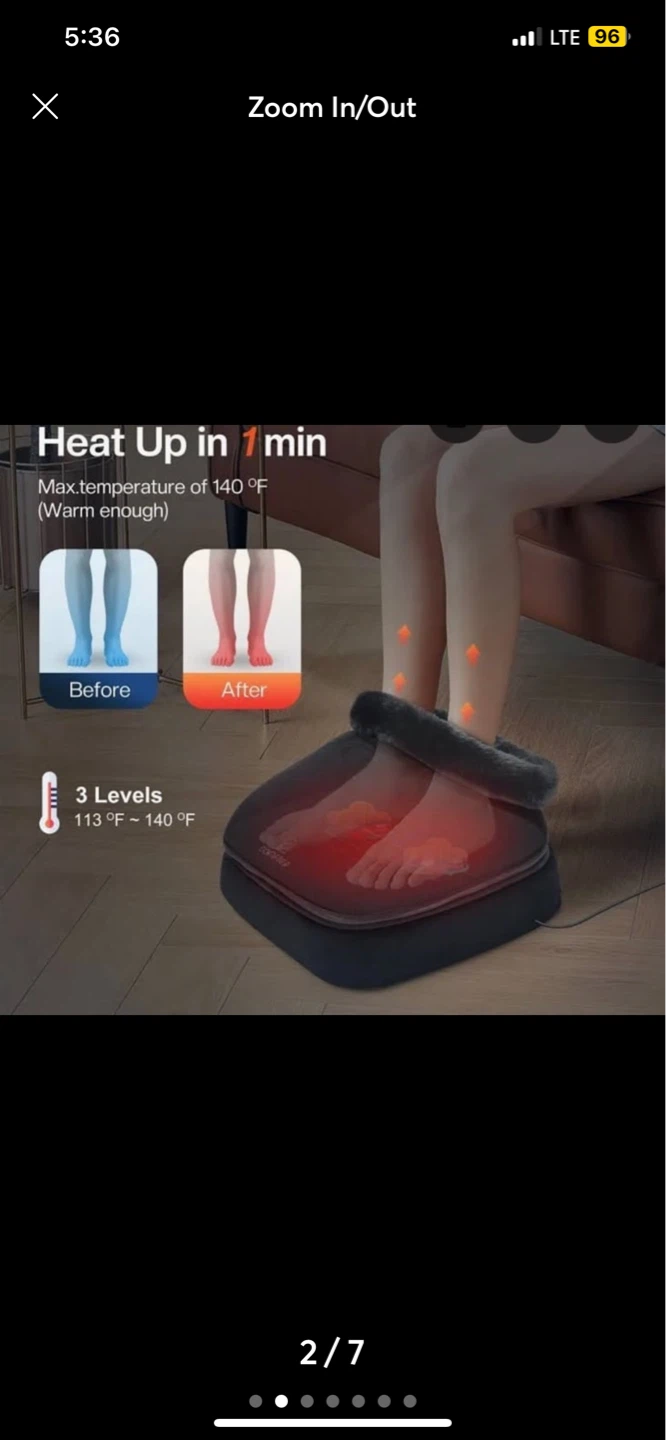 ⚽ Comfier Ultra-Soft Plush Shiatsu Electric Foot Warmer - photo 2
