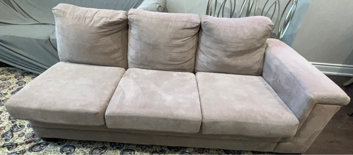 3-Piece Sofa Set – Beige – Excellent Condition