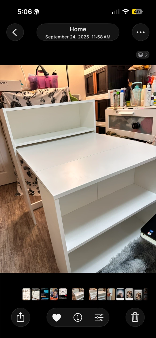 BILLY Bookcase with foldable table - photo 2