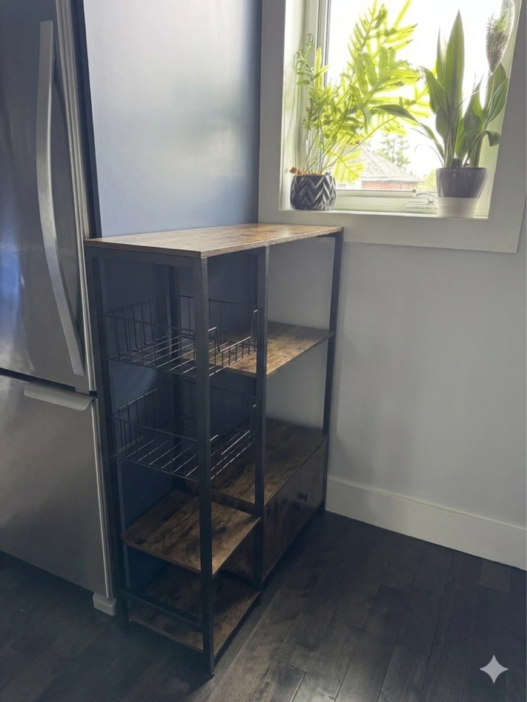 Rustic Kitchen Baker's Rack