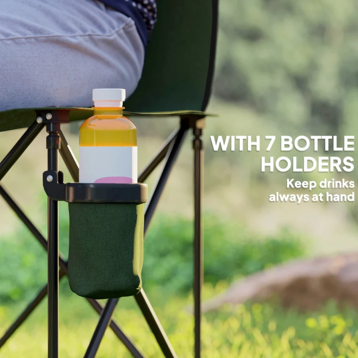 Outsunny 6 Seat Folding Camping Chair with Cup Holder - photo 5