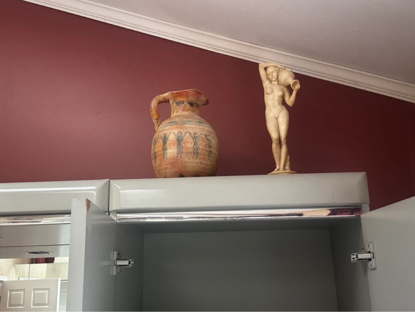 Vintage Greek-style Vase and Figurine