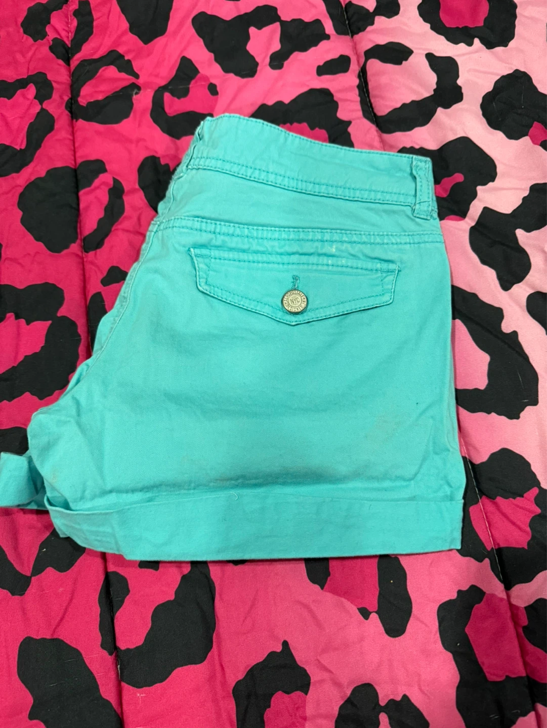 Aeropostale Teal Midi Twill Shorts - photo 2