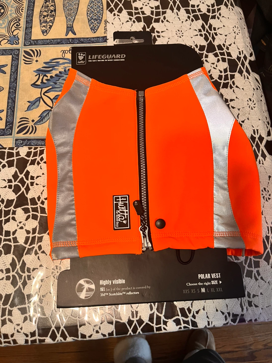 Lifeguard Polar Vest for Dogs - Orange, Size M