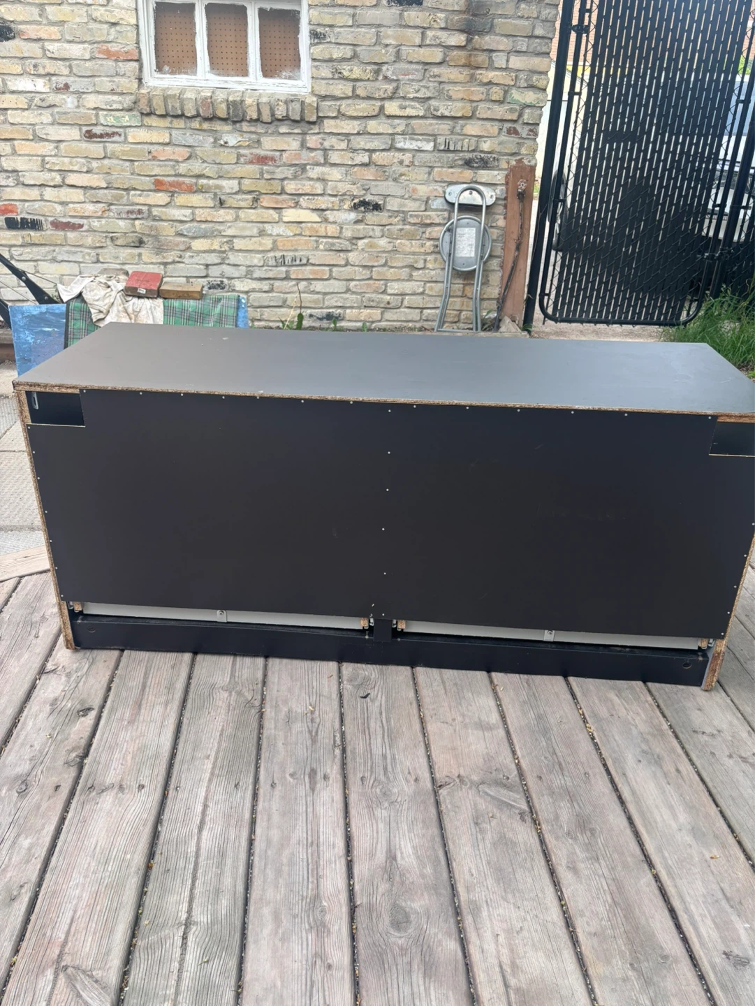 Black TV Stand with Drawers