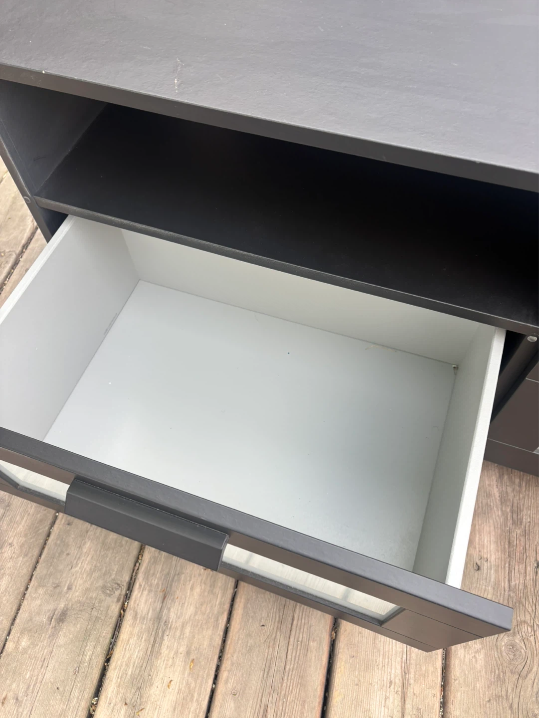 Black TV Stand with Drawers - photo 2