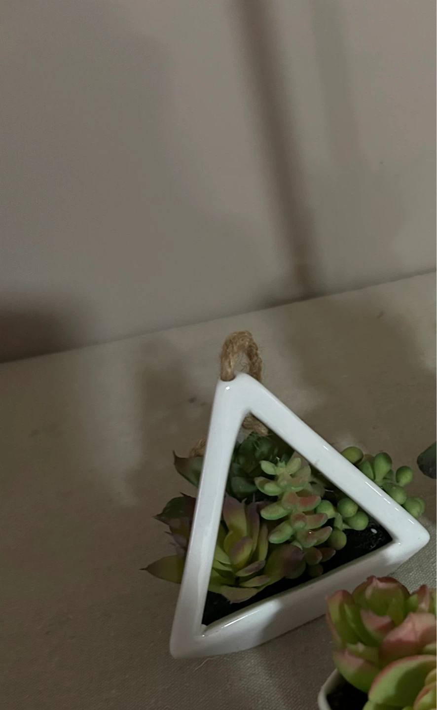 Artificial Fern Plant, sand timer & pots - photo 3