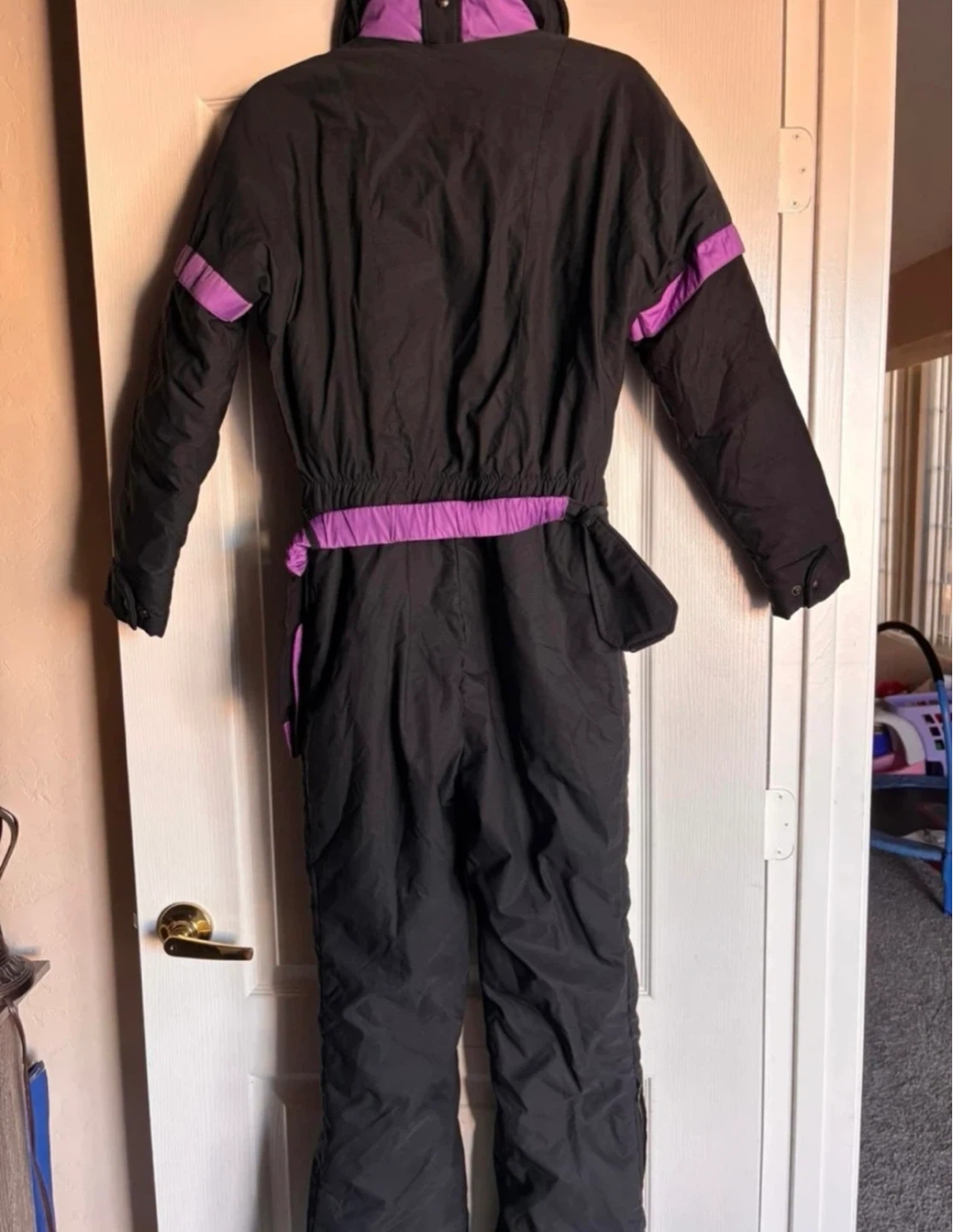 Dilrani Designs Snowsuit Ski Suit Black Purple⚽️ - photo 3