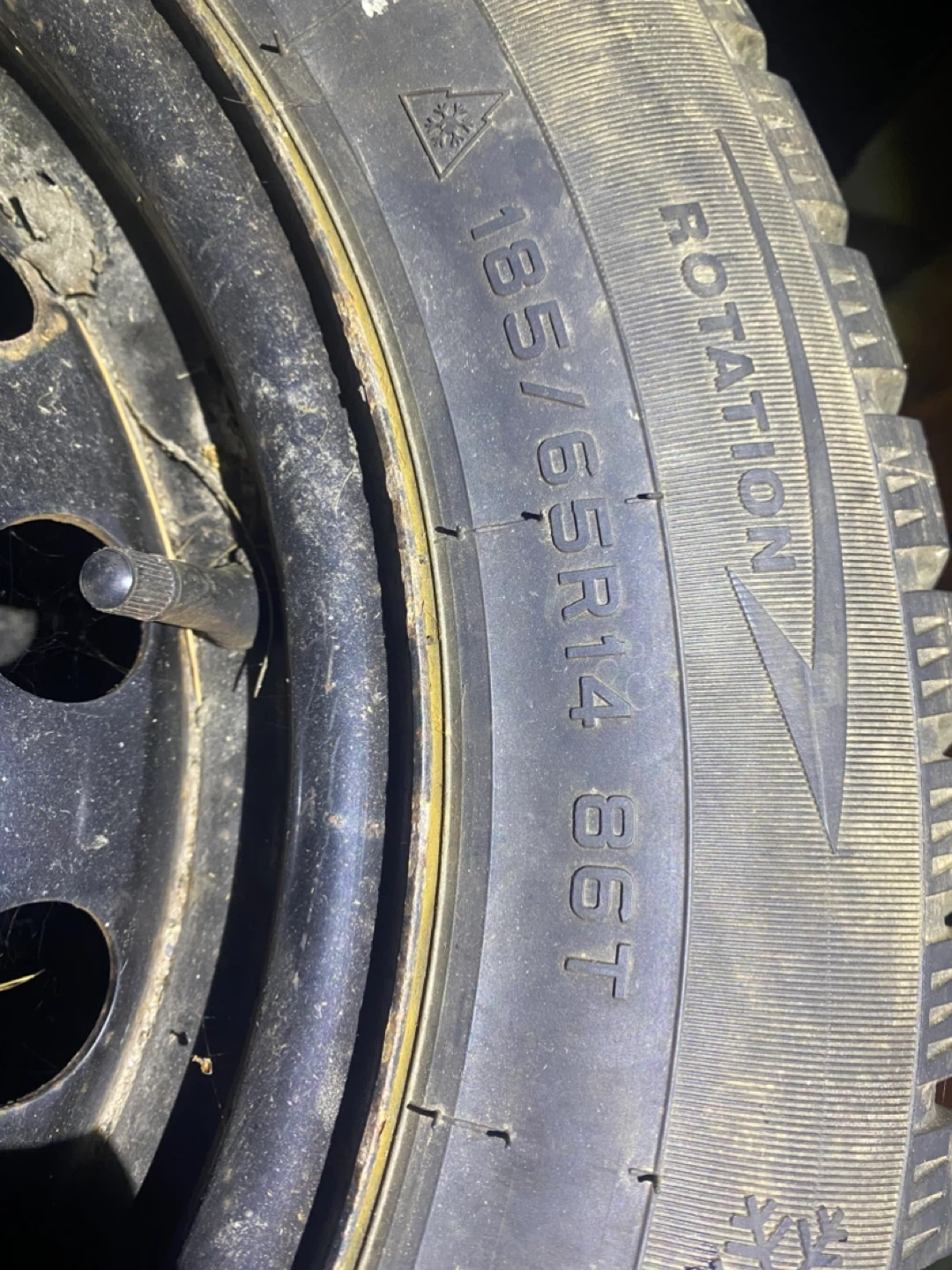 R14 Winter Tires on Steel Rims Set of 4