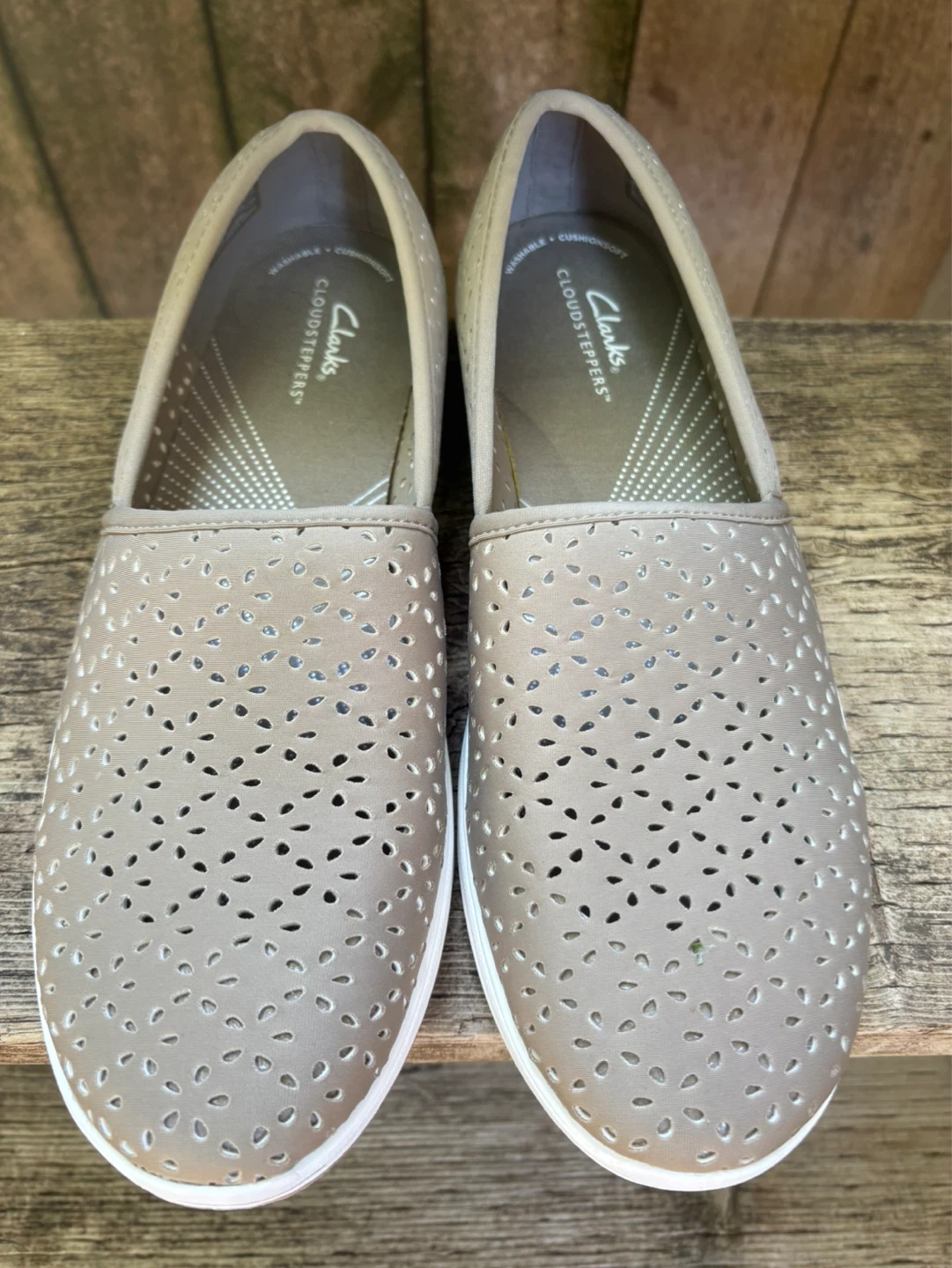 Clarks Breeze Emily Perforated Slip-On Shoes