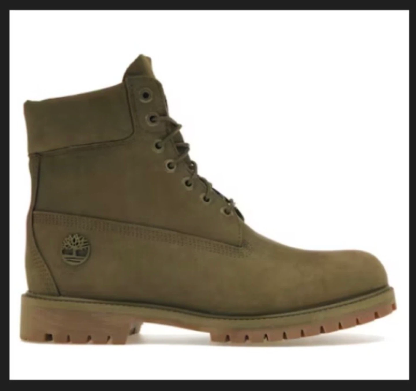 Timberland 6" Heritage Premium Waterproof Boot in Olive Nubuck