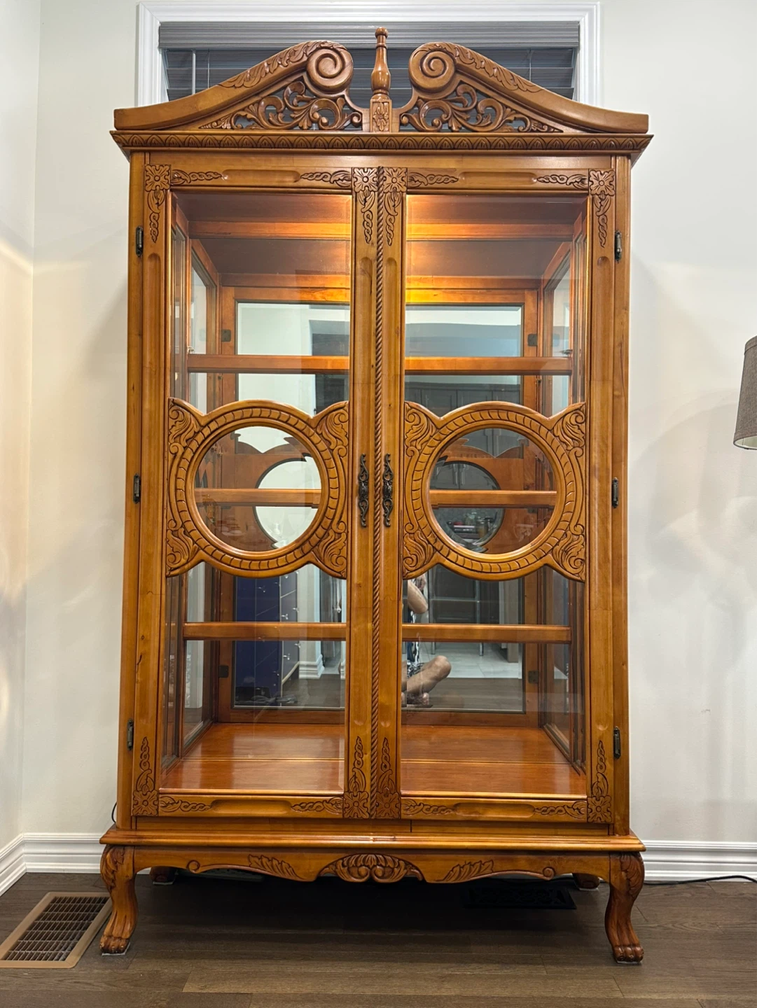Vintage Curio Cabinet Display Case