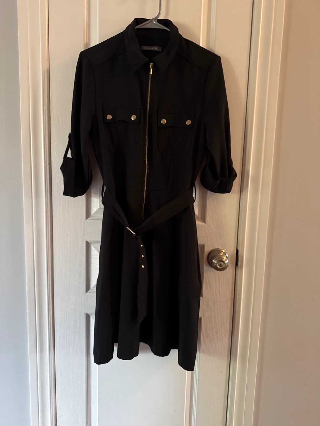 Suzy Shier Black Utility Dress