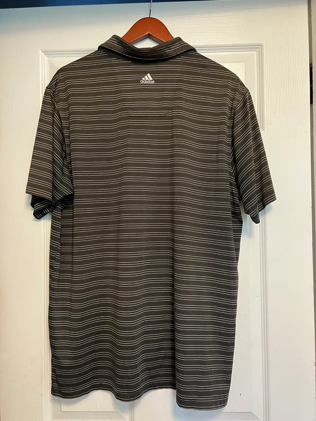 ⚽ Adidas Striped Polo Shirt - photo 2