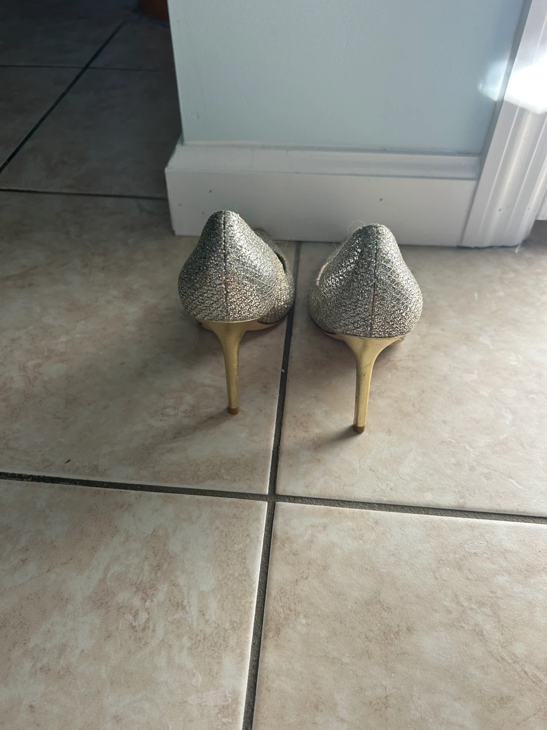 Jimmy Choo Glitter Heels Size 35 - photo 3