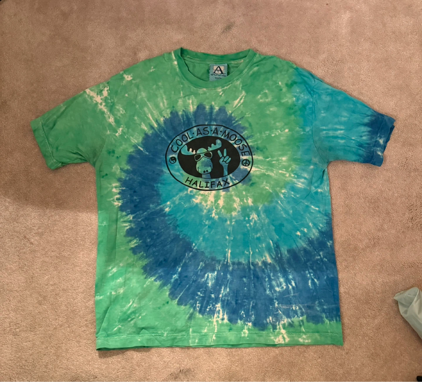 Cool As A Moose Halifax Tie Dye Shirt -Youth XL or adult small