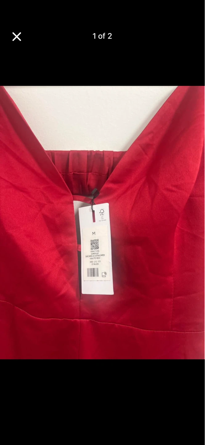 Dynamite Red Jumpsuit size medium