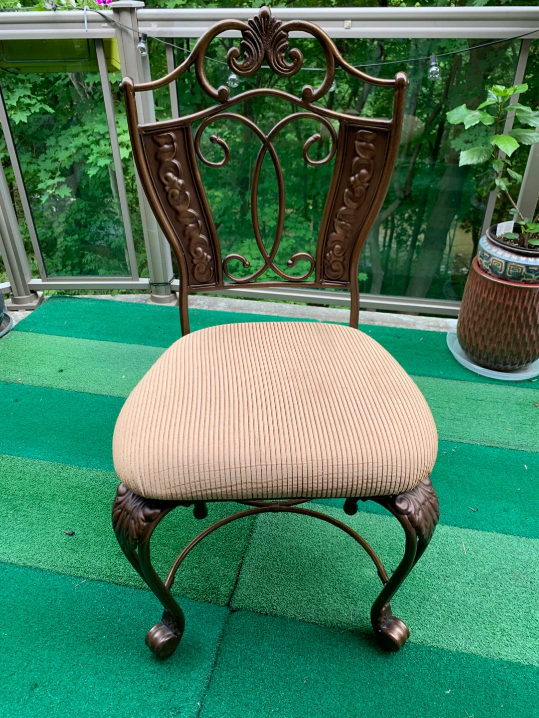 Decorative (very heavy )solid Metal Chair