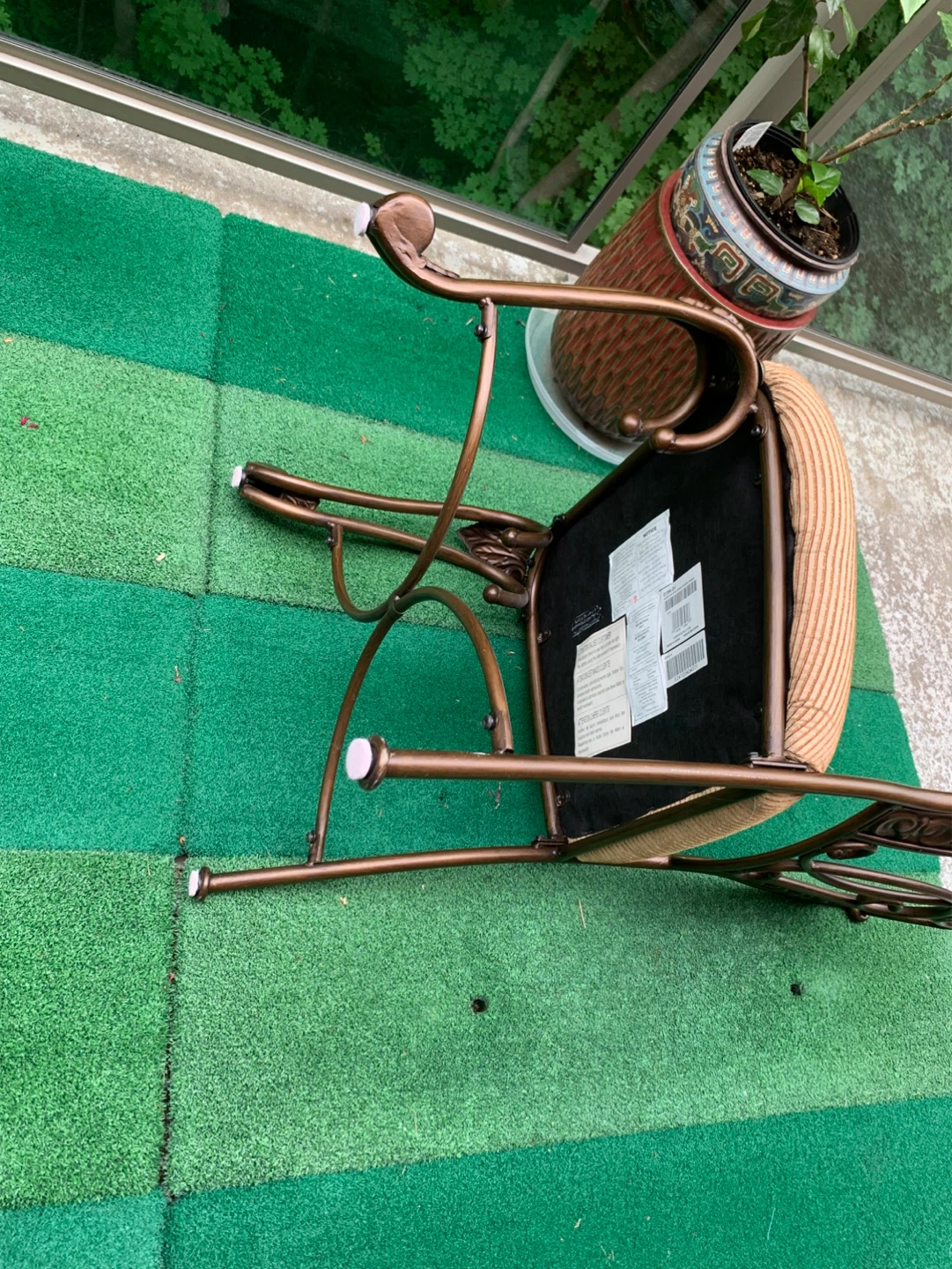 Decorative (very heavy )solid Metal Chair - photo 3