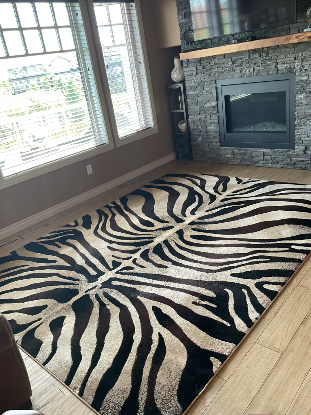 Like New!  ONLY $295 8x10 luxury quality Zebra Print Area Rug - photo 5