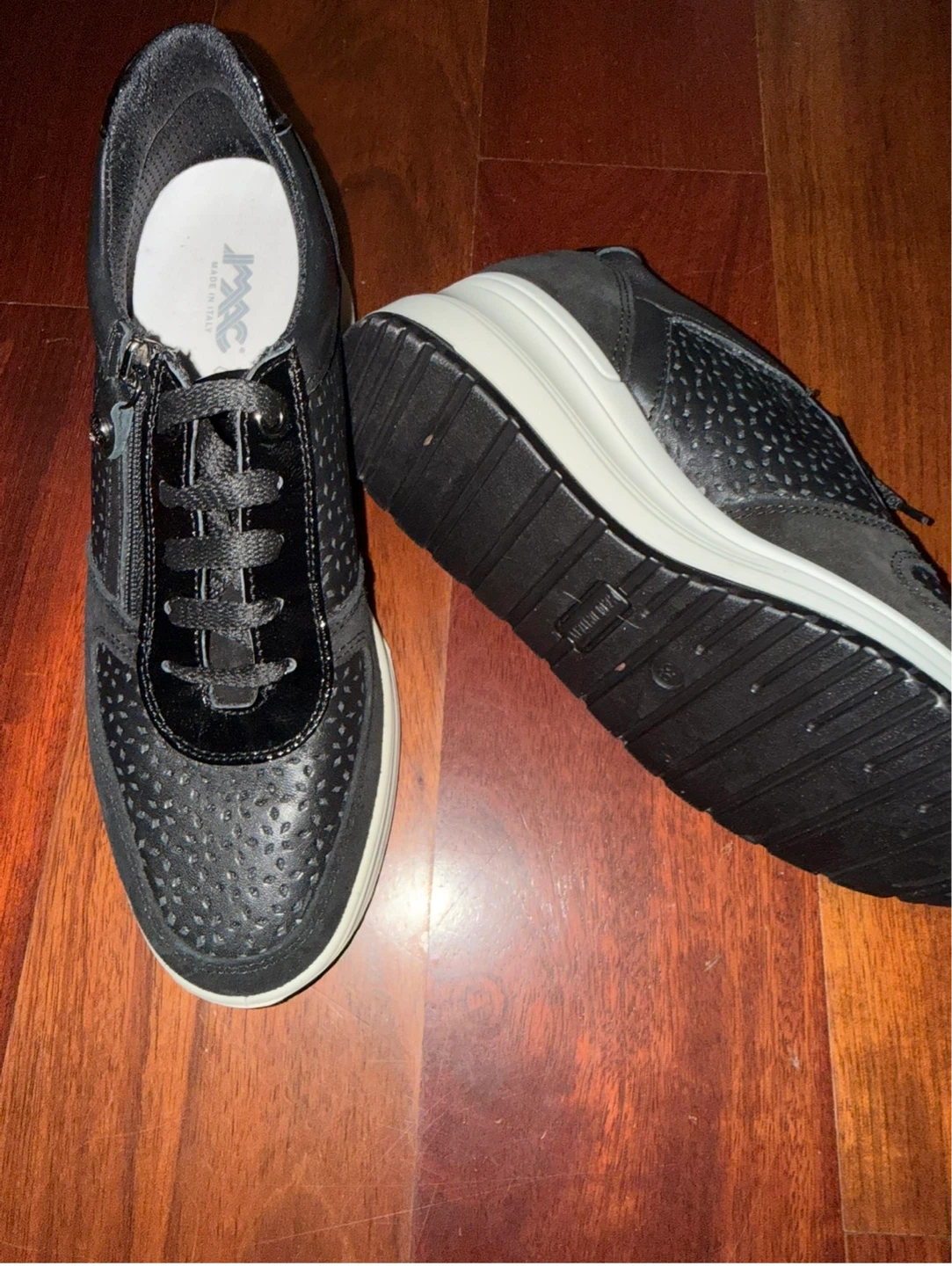Moc black leather sneakers - photo 3