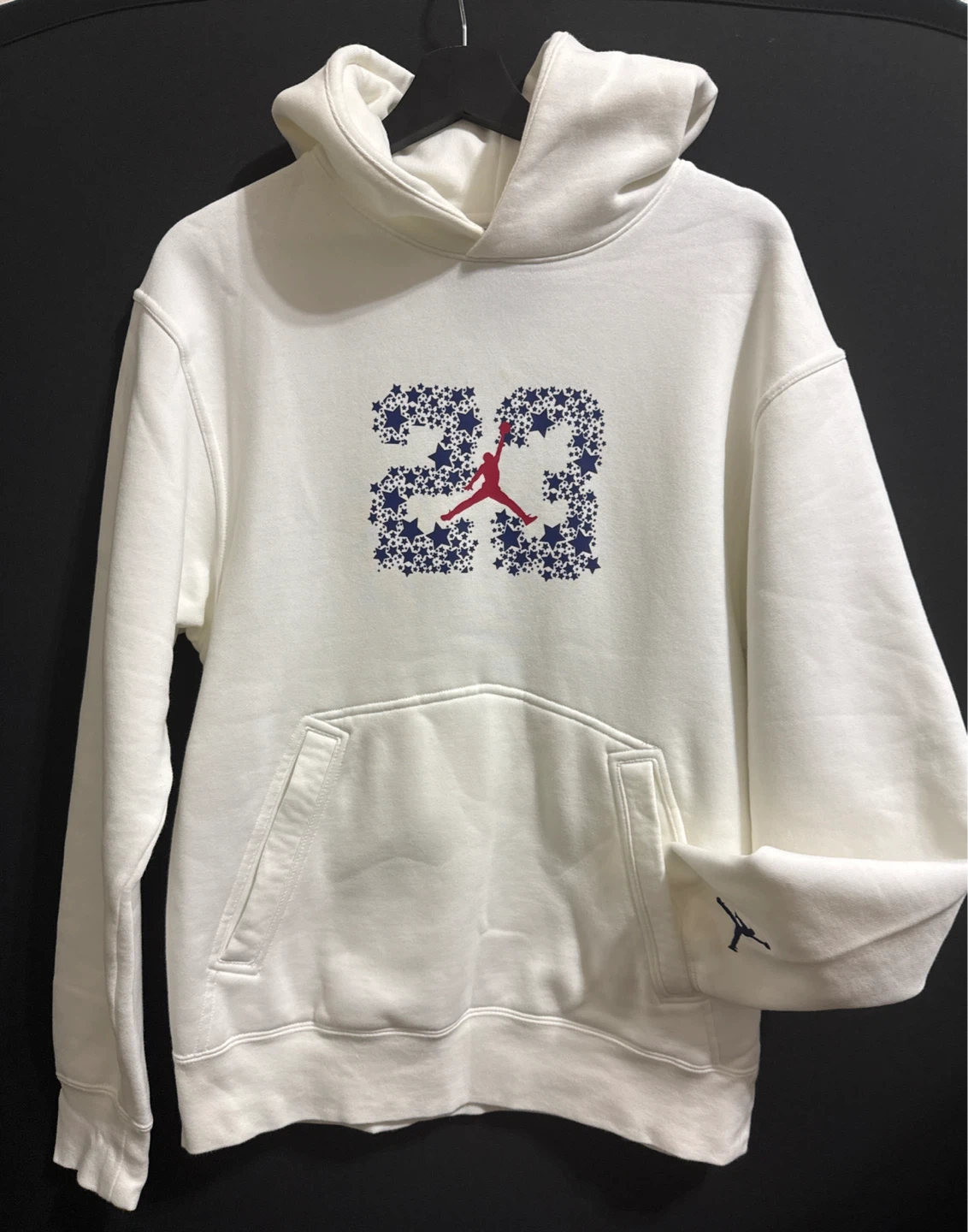 Youth Jordan White Hoodie "23"
